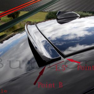 JR2 For 2019-2026 VOLKSWAGEN JETTA(A7)-Pain<wbr />ted Rear Window Roof Spoiler-BLACK - Image 3