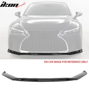 Fits 21-25 Lexus IS300 IKON Front Bumper Lip Gloss Black Chin Spoiler Splitter - Image 6