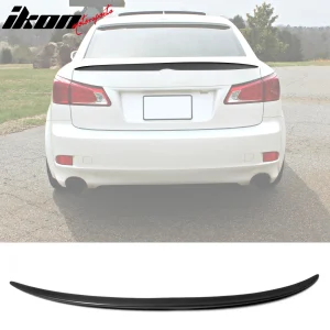 For 06-13 Lexus IS250 IS350 Sedan SP Style Black Rear Tail Trunk Spoiler Wing PU - Image 6
