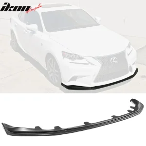 Fits 14-16 Lexus IS250 IS300 IS350 F Sport Front Bumper Lip PP Matte Black - Image 6