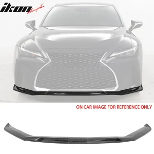 Fits 21-25 Lexus IS300 ABS IKON Front Bumper Lip Carbon Fiber Print Chin Spoiler - Image 6