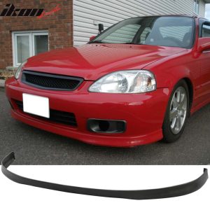 Fits 99-00 Honda Civic OE Style Front Bumper Lip Spoiler Splitter Unpainted PU - Image 1