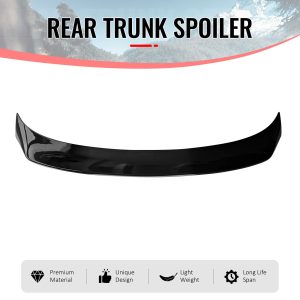 Fits 14-20 IS200t IS250 IS300 IS350 4DR Trunk Spoiler Gloss Black AR Style ABS - Image 3