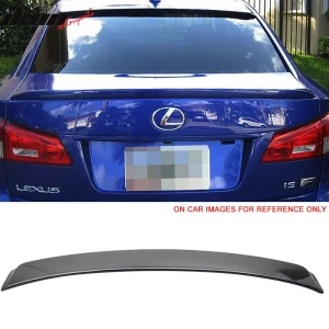 Fits 06-13 Lexus IS250 IS350 4Dr OE Style Rear Roof Spoiler Painted #8U0 Black - Image 6