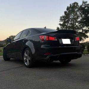 Fits 06-13 Lexus IS250 IS350 DMR Style Rear Bumper Diffuser Lip Unpainted PU - Image 3