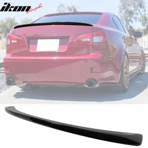 Fits 06-13 Lexus IS250 IS350 IS F Sport Style Trunk Spoiler Painted #202 Black - Image 6