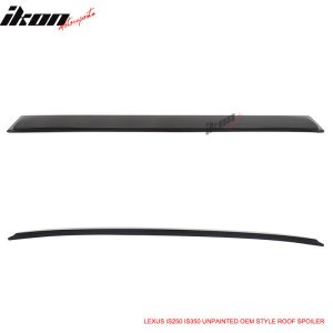 Fits 06-13 Lexus IS250 IS350 Sedan OE Style Rear Window Roof Spoiler Unpainted - Image 4