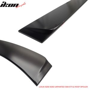 Fits 06-13 Lexus IS250 IS350 Sedan OE Style Rear Window Roof Spoiler Unpainted - Image 5