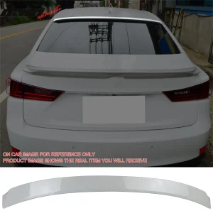 Fits 14-20 Lexus IS250 IS300 F Sport IKON Style Roof Spoiler Painted #083 White - Image 6