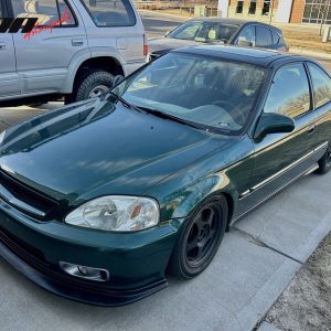 Fits 99-00 Honda Civic Front Bumper Lip DP Style Spoiler Unpainted PU Splitter - Image 3