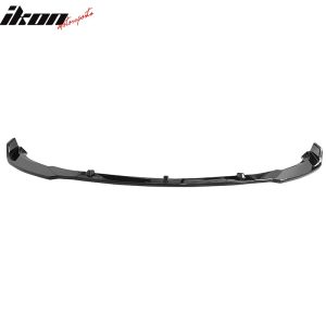 Fits 17-23 Tesla Model 3 Sedan IKON Style Front Bumper Lip PP Gloss Black - 3PCS - Image 3
