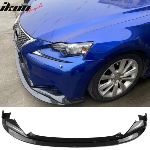 Fits 14-16 Lexus IS F Sport R Style Front Bumper Lip Spoiler Carbon Fiber Print - Image 6