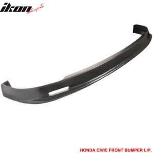 Fits 01-03 Honda Civic 2/4Dr Mugen Style PP Front Bumper Lip Spoiler Unpainted - Image 3