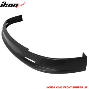 Fits 01-03 Honda Civic 2/4Dr Mugen Style PP Front Bumper Lip Spoiler Unpainted - Image 4
