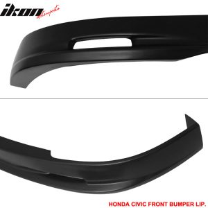 Fits 01-03 Honda Civic 2/4Dr Mugen Style PP Front Bumper Lip Spoiler Unpainted - Image 5