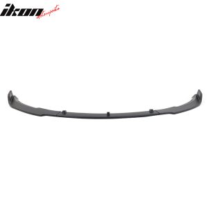 Fits 17-23 Tesla Model 3 Sedan IKON Style Front Bumper Lip PP Matte Black - 3PCS - Image 3