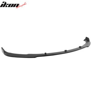 Fits 17-23 Tesla Model 3 Sedan IKON Style Front Bumper Lip PP Matte Black - 3PCS - Image 4