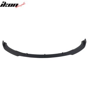 Fits 17-23 Tesla Model 3 Sedan IKON Style Front Bumper Lip PP Matte Black - 3PCS - Image 5