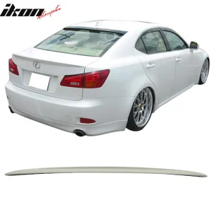 Fits 06-13 Lexus IS250 IS F Sport Style Rear Trunk Spoiler Painted #077 Starfire - Image 5