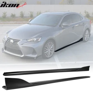 Fits 14-20 Lexus IS250 IS300 IS350 Type A Side Skirts Rockel Panel Matte Black - Image 6