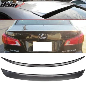 Fits 06-13 Lexus IS250 OE Style Trunk + Roof Spoiler Painted #1G0 Smoky Granite - Image 6