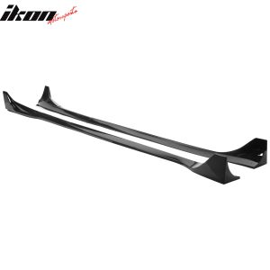 Fits 24-25 Tesla Model 3 IKON Style Side Skirt Rocker Panel 4PCS Gloss Black ABS - Image 5