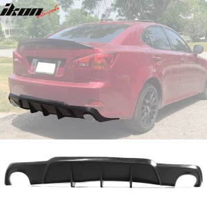 Fits 06-13 Lexus IS250 IS350 DMR Style Rear Bumper Diffuser Lip Unpainted PU - Image 6