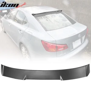 Fits 06-13 Lexus IS250 IS350 4Dr V Style Rear Roof Window Spoiler Unpainted ABS - Image 6