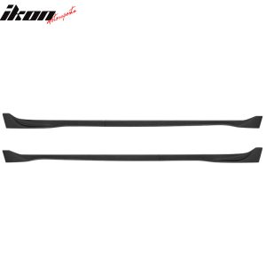 Fits 17-25 Tesla Model 3 4PCS Side Skirts Extension Rocker Panels Matte Black - Image 3