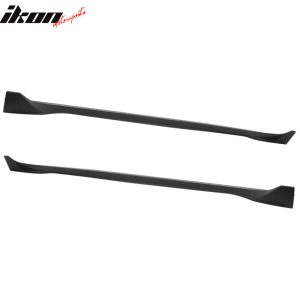 Fits 17-25 Tesla Model 3 4PCS Side Skirts Extension Rocker Panels Matte Black - Image 4