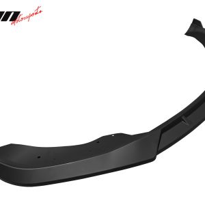 Fits 21-25 Tesla Model S IK Style Matte Black Front Bumper Lip Spoiler PP 3PCS - Image 4