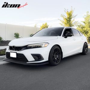 Fits 22-24 Honda Civic 11th Gen IK2 Style Unpainted Front Bumper Lip Spoiler PU - Image 5