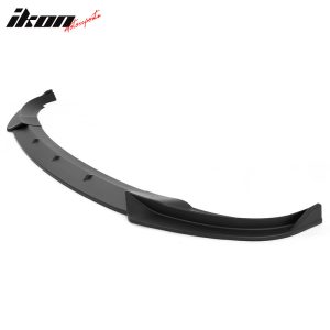 Fits 20-25 Tesla Model Y Matte Black Front Bumper Lip Spoiler IKON Style PP 3PCS - Image 2