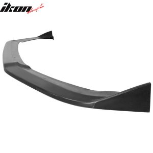 Fits 19-21 Honda Civic CS Style Front Bumper Lip Spoiler Unpainted Black PU - Image 4
