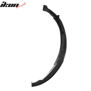 Fits 24-25 Tesla Model 3 IKON2 Style Front Bumper Lip Matte Black PP 3PCS Set - Image 5