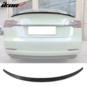 Fits 17-23 Tesla Model 3 Sedan 4DR OE Style Rear Trunk Spoiler Wing Gloss Black - Image 6