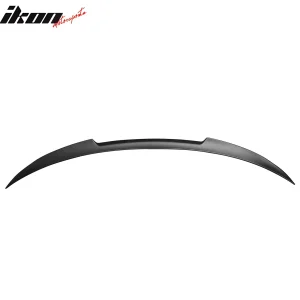 Fits 24-25 Tesla Model 3 V Style Rear Trunk Spoiler Wing Lip Lid Matte Black ABS - Image 6