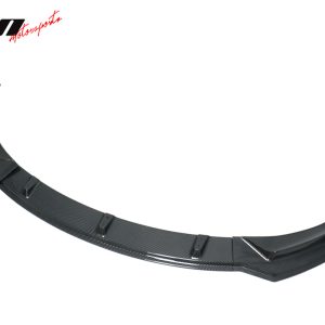 Fits 24-25 Tesla Model 3 3PCS IKON Style Front Bumper Lip Carbon Fiber Print PP - Image 5