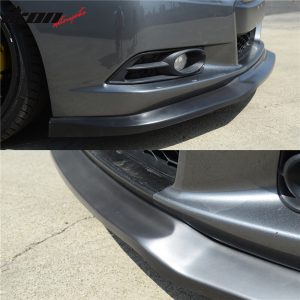 Fits 12-13 Honda Civic 2-Door Coupe Unpainted Black Front Bumper Lip Spoiler PU - Image 5