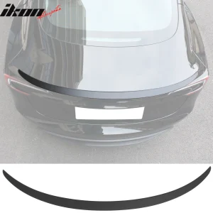 Fits 24-25 Tesla Model 3 OE Style Matte Black Rear Trunk Spoiler Wing Lip ABS - Image 6
