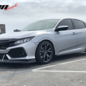 Fits 17-21 Honda Civic Si Hatchback Front Bumper Lip MDA Unpainted PU Spoiler - Image 3