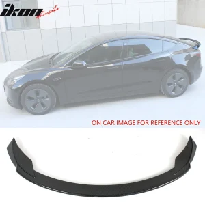 Fits 17-25 Tesla Model 3 Sport Style Carbon Fiber Print Rear Trunk Spoiler ABS - Image 6
