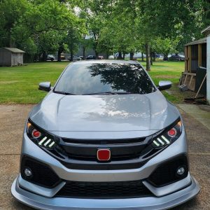 Fits 17-21 Honda Civic Si Hatchback Front Bumper Lip MDA Unpainted PU Spoiler - Image 5