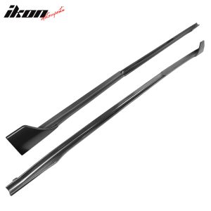 Fits 17-25 Tesla Model 3 V Style Side Skirts Extension Lip Rocker Panel PP 6PCS - Image 4