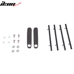 Fits 16-21 Civic Sedan 4Dr Trunk Spoiler Si Sport Wing & LED - Matte Black ABS - Image 5