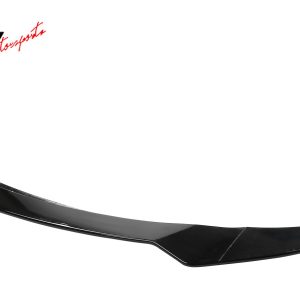 Fits 21-25 Tesla Model S Track Pack Style Front Bumper Lip Gloss Black 3PC Kit - Image 4