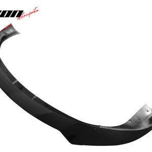 Fits 21-25 Tesla Model S Track Pack Style Front Bumper Lip Gloss Black 3PC Kit - Image 5