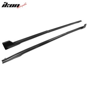 Fits 17-25 Tesla Model 3 V Style 6PCS Side Skirts Extension Panel PP Matte Black - Image 4