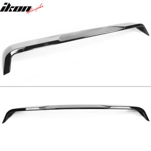 Fits 20-25 Toyota Corolla Sedan Gloss Black Roof Spoiler Wing IKON Style - Image 3
