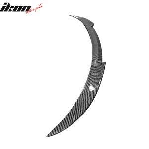 Fits 24-25 Tesla Model 3 V Style Trunk Spoiler Wing Lip Carbon Fiber Print ABS - Image 3